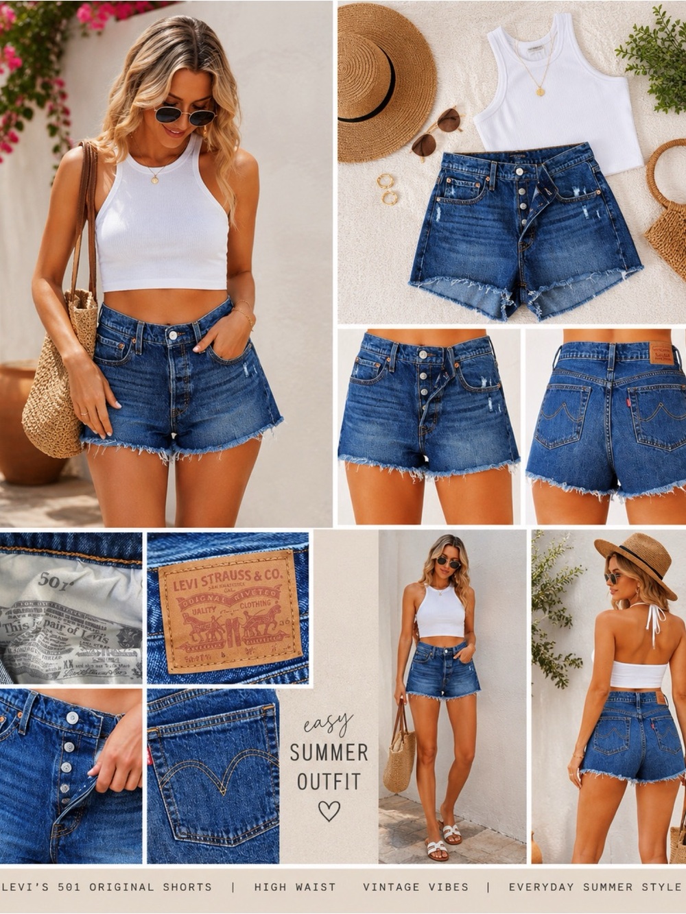 LEVI’S 501 Cut Off Jean Shorts